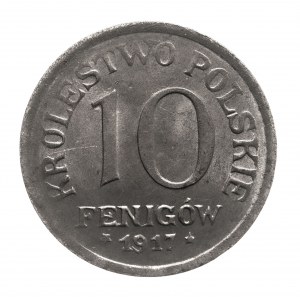 Królestwo Polskie, 10 fenigów 1917 - mennicze