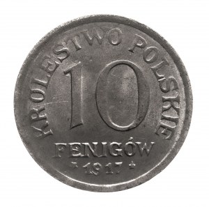 Polské království, 10 fenigů 1917 - raženo