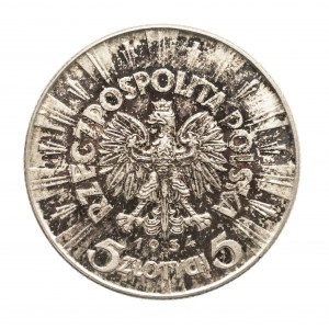 Polska, II Rzeczpospolita, 5 złotych 1934, Piłsudski, Warszawa