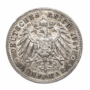 Niemcy, Cesarstwo Niemieckie, Prusy, 5 marek 1907 A, Berlin