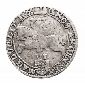 Polska, Jan II Kazimierz, szóstak 1666 TLB, Wilno