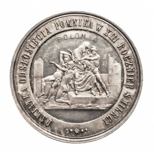 Polska, Artur Grottger, Medal 1880, z okazji odsłonięcia pomnika
