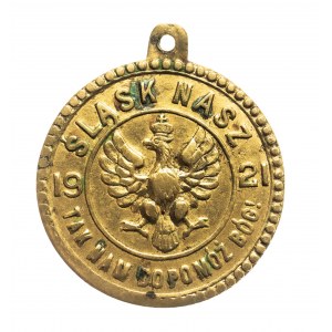 Polska, II RP, odznaka Plebiscytu Śląskiego 1921 Śląsk Nasz, mosiądz