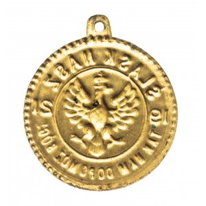 Polska, II RP, odznaka Plebiscytu Śląskiego 1921 Śląsk Nasz, mosiądz