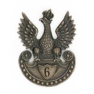 Eagle wz. 17 - regimental numeral 6 on amazon shield, Warsaw 1917