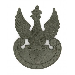 Orzeł projektu Czesława Jarnuszkiewicza, cyfra 2 na tarczce