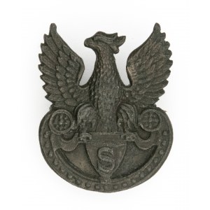 Orzeł wz. 17 z literą S na tarczy amazonek, Warszawa 1917(?)