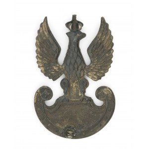 Orzeł wz. 39 z emaliowaną tarczą amazonek, Szkoła Podchorążych Zaopatrzenia i Transportu (?)- Włochy 1945-46