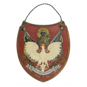 Ryngraf patriotyczny Matka Boska Częstochowska z Orłem