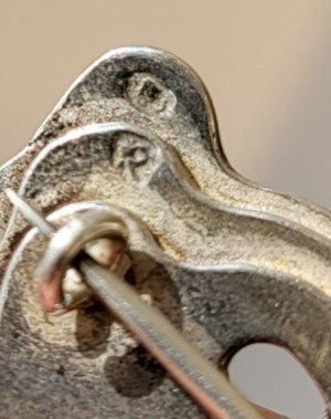 Silver brooch