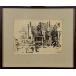 Walenty Romanowicz, Landscape of Vilnius with architectural motifs