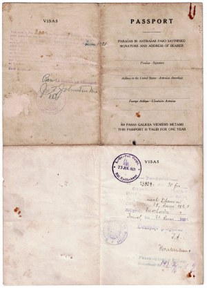 Jonas Vileišis, signatory, 1921