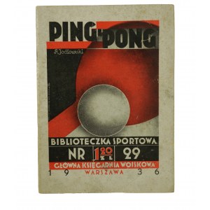 JODŁOWSKI Ryszard - Ping-pong, Biblioteczka Sportowa, Varšava 1936.