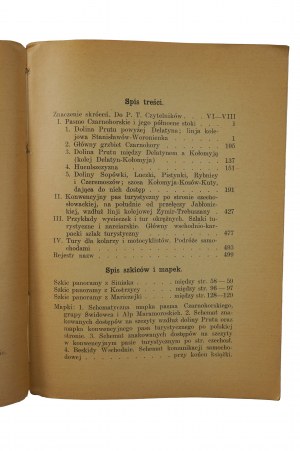GĄSIOROWSKI Henryk - Przewodnik po Beskidach Wschodnich , vol. 2: Pasmo Czarnohorskie, Warsaw 1933.