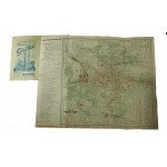 Lwów plan miasta, skorowidz ulic, przewodnik orientacyjny, podziałka 1:20.000, Lwów V.1938r.