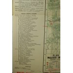 Lwów plan miasta, skorowidz ulic, przewodnik orientacyjny, podziałka 1:20.000, Lwów V.1938r.
