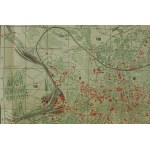 Lwów plan miasta, skorowidz ulic, przewodnik orientacyjny, podziałka 1:20.000, Lwów V.1938r.