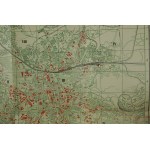 Lwów plan miasta, skorowidz ulic, przewodnik orientacyjny, podziałka 1:20.000, Lwów V.1938r.