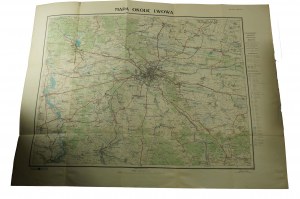 Map of Lviv area , scale 1:100,000 [before 1939] E.Romer Cartographic Institute