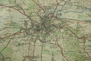 Map of Lviv area , scale 1:100,000 [before 1939] E.Romer Cartographic Institute