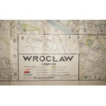 Plan miasta Wrocławia z wykazem nazw wszystkich ulic, placów, mostów itp., Wrocław 1947r.