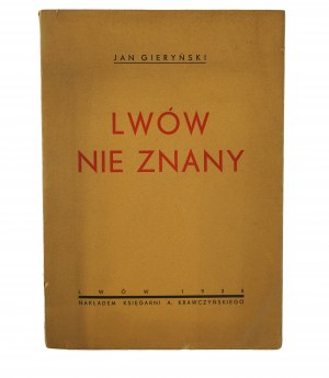 GIERYŃSKI Jan - Lviv unknown , Lviv 1938.