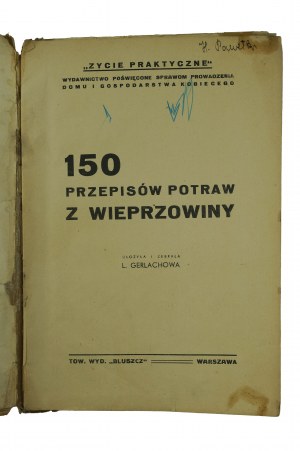 GERLACHOWA L. - 150 recipes of pork dishes,
