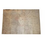 POŁONIECKIEGO Wielka mapa kolejowa Europy Środkowej w skali 1:1.500.000 w siedmiu kolorach, Lwów-Warszawa 1922r.