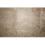 POŁONIECKIEGO Wielka mapa kolejowa Europy Środkowej w skali 1:1.500.000 w siedmiu kolorach, Lwów-Warszawa 1922r.