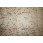 POŁONIECKIEGO Wielka mapa kolejowa Europy Środkowej w skali 1:1.500.000 w siedmiu kolorach, Lwów-Warszawa 1922r.