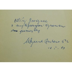 ŻUKROWSKI Wojciech - Nieśmiały narzeczony, Czytelnik 1965r. , dedykacja i autograf autora