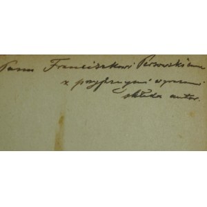 BUJAK Franciszek - Z odległej i bliskiej przeszłości. Studia historyczno-gospodarcze, Lwów-Warszawa-Kraków 1924r., DEDYKACJA AUTORA