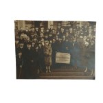 IŁŁAKOWICZÓWNA Kazimiera - photograph with the poet and a poster inviting to an author