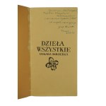 BURSZTA Józef - Katalog wystawy Dzieła wszystkie Oskara Kolberga, dedykacja i autograf autora, datowane 24.IX.1973r.