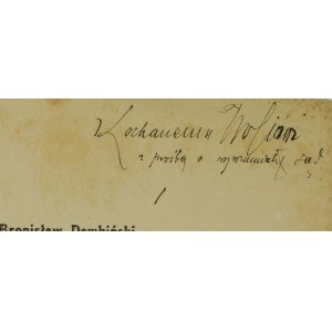 DEMBIŃSKI Bronisław - Krasiński a chwila dziejowa , Poznań 1912r.