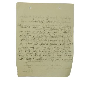 Fryderyk PAPEE [1856-1940] historyk, dyrektor Biblioteki Jagiellońskiej, odręczny list z autografem