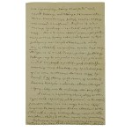 Antoni MAŁECKI [1821-1913] historyk literatury, rektor Uniwersytetu Lwowskiego, odręczny list do redakcji, Lwów 7.I.1905r.