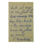Tadeusz Wojciechowski [1838-1919] historyk, profesor i rektor Uniwersytetu Lwowskiego , odręczny list datowany 28.VII.1909r.