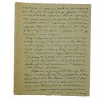 Henryk ŁOWMIAŃSKI [1898-1984] odręczny list do niewymienionego z nazwiska profesora na temat recenzji zamieszczonej w Przeglądzie Powszechnym do I tomu dzieła Studia nad początkami społeczeństwa i państwa litewskiego, datowana Wilno 16.IV.1932r.