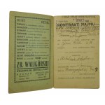 KONTRAKT NAJMU na lokal [handel i pracownia kapeluszy] w Poznaniu ul. Górna Wilda 31, datowany 5 maja 1938r.