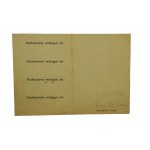 Przepustka nocna [Nachtausweis] wystawiona: Grodno 1.01.1944r.