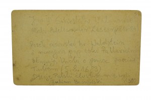 [BITWA POD WIEDNIEM] Fotografia kartonikowa CDV obraz Aleksander Lesser