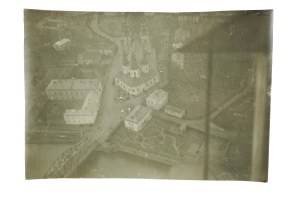 Aerial photo POZNAŃ Cathedral on Ostrów Tumski , 1930s.