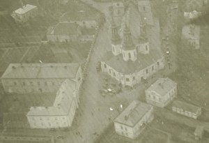 Aerial photo POZNAŃ Cathedral on Ostrów Tumski , 1930s.