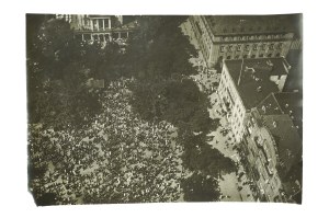 Aerial photo POZNAŃ Commandant's Office building [demolished in 1937], 16 Wolności Square, 1930s.