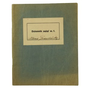 Dziennik zajęć w.f. okręg podpoznański II w Swarzędzu za lata 1936-1939 prowadzony przez Marię Furmańską (?) z Poznania