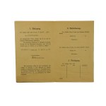 Karta [świadectwo] pracy małoletniego górnika kopalni GLÜCKHILF w Sobięcinie [Wałbrzych] za czas okupacji: 6.IV.1939 - 7.X.1944r.