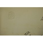 GRYCZEWSKI Friedrich Prezes Wyższego Sądu Okręgowego w Poznaniu w latach 1895-1912, korespondencja na papierze z herbem i autograf