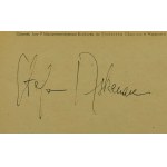 Stefan ASKENASE recital fortepianowy, autograf pianisty 23.III.1955r.