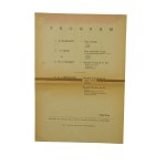 Stefan ASKENASE recital fortepianowy, autograf pianisty 23.III.1955r.